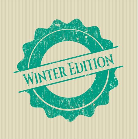 Winter Edition rubber grunge texture stamp