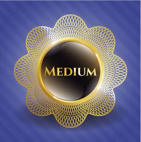 Medium golden emblem