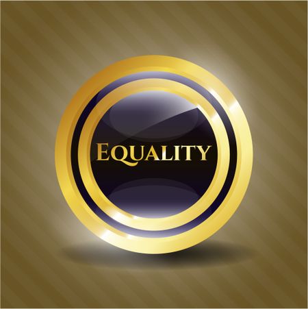 Equality gold badge or emblem