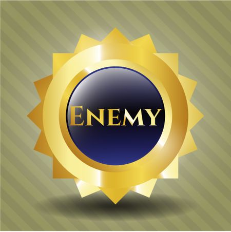 Energy gold badge or emblem