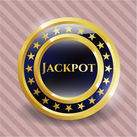Jackpot gold shiny badge