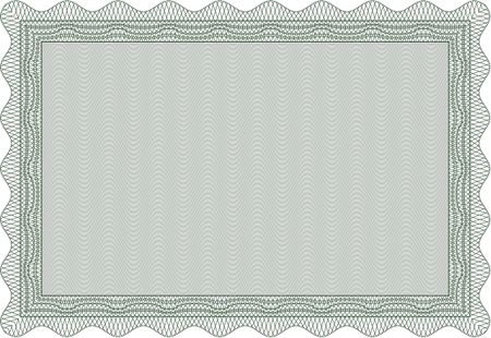 Isolated Certificate. With complex background. Sophisticated design. Border, frame.
