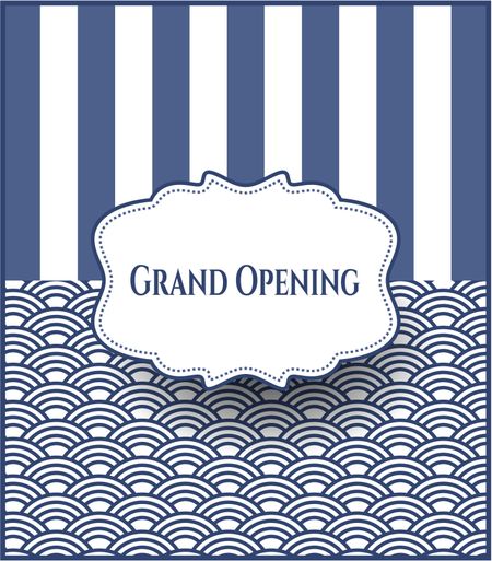 Grand Opening colorful poster