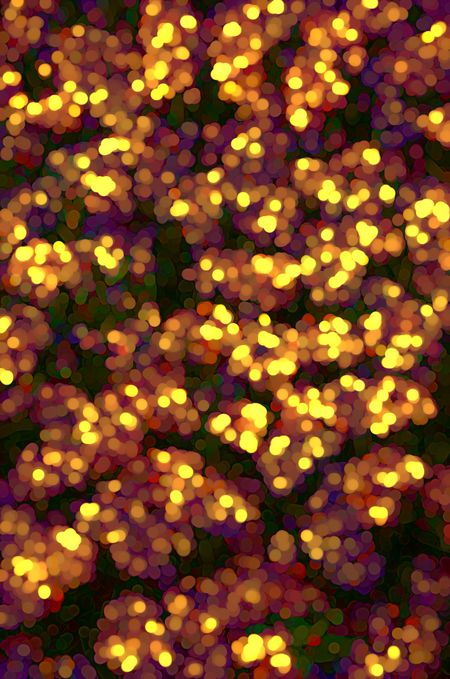 Impressionist abstract of many small flowers in summer garden