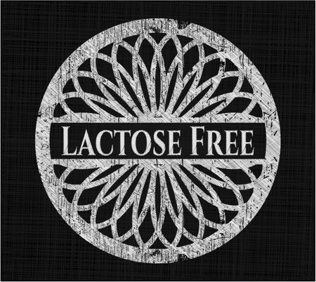 Lactose Free chalk emblem