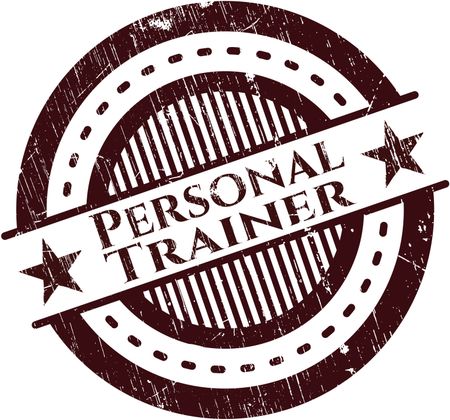 Personal Trainer rubber grunge texture seal