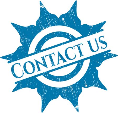 Contact us rubber stamp