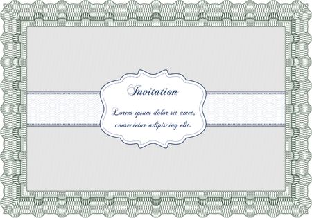 Formal invitation template. Customizable, Easy to edit and change colors.With complex background. Excellent design.