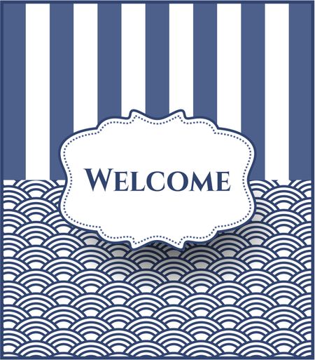 Welcome poster or banner