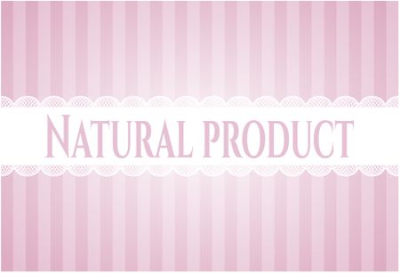 Natural Product colorful banner