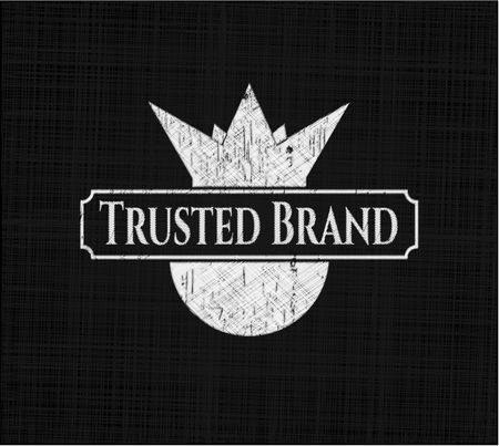 Trusted Brand written on a chalkboard