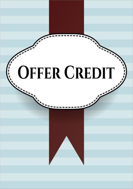 Offer Credit banner or card