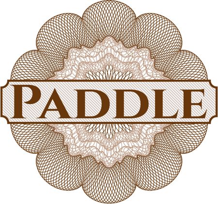 Paddle abstract rosette