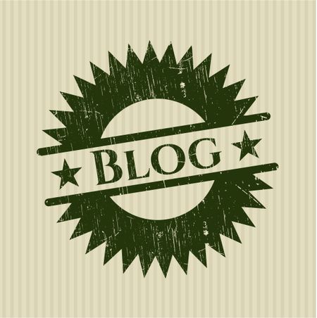 Blog rubber grunge texture stamp