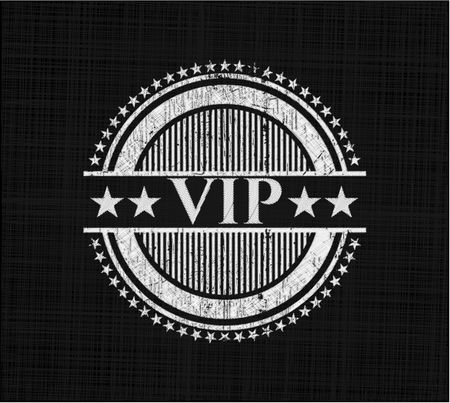 VIP with chalkboard texture