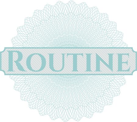 Routine money style rosette