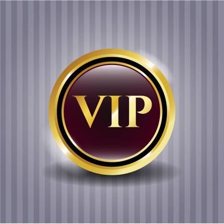 VIP golden emblem