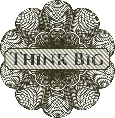 Think Big abstract linear rosette