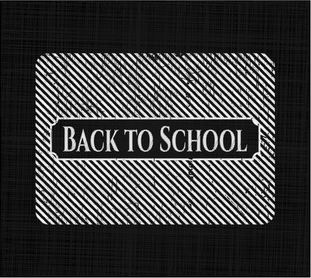 Back to School on blackboard