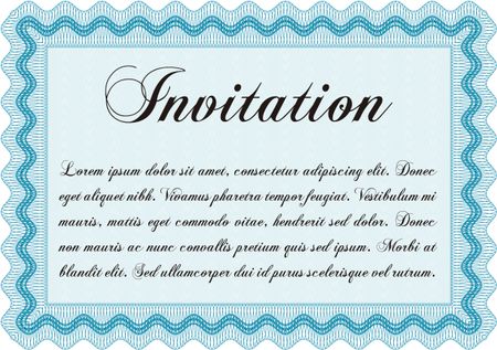 Retro vintage invitation. Lovely design. Customizable, Easy to edit and change colors.With background. 
