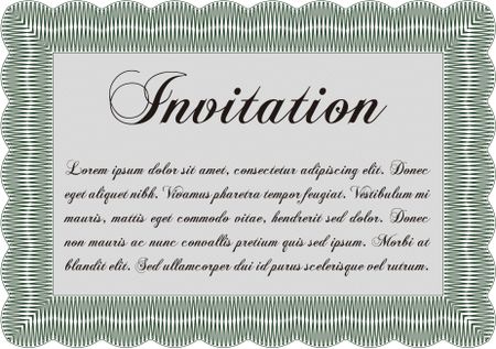 Formal invitation template. Customizable, Easy to edit and change colors.Printer friendly. Lovely design. 