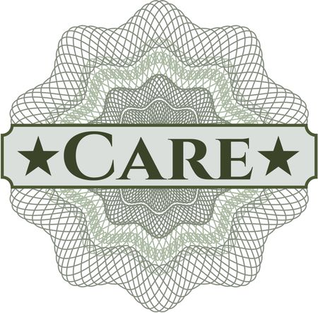 Care abstract rosette