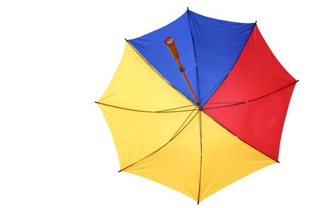 umbrella from underneath - isolated