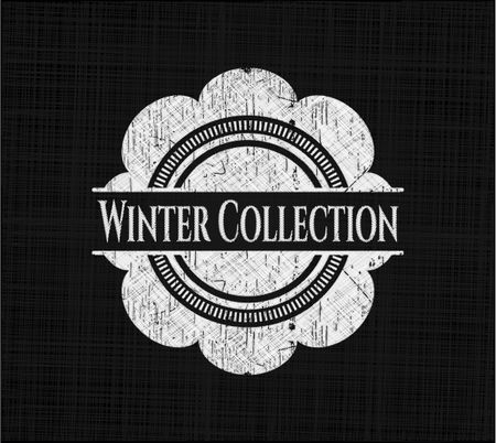 Winter Collection written with chalkboard texture