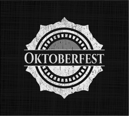Oktoberfest written with chalkboard texture