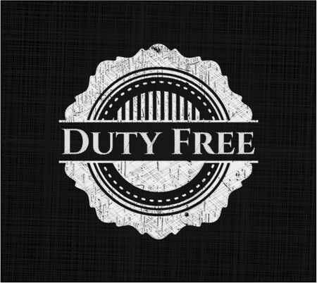 Duty Free on blackboard