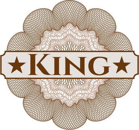 King abstract linear rosette