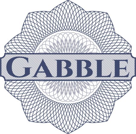 Gabble abstract linear rosette