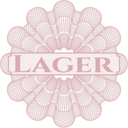 Lager abstract linear rosette