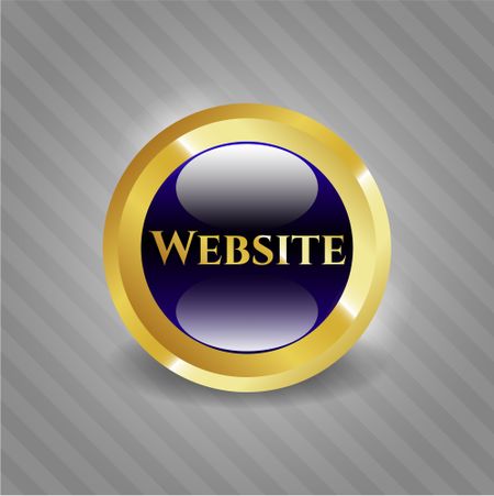 Website gold emblem or badge
