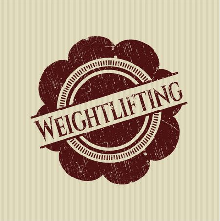 Weightlifting rubber grunge texture seal
