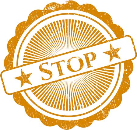 Stop rubber grunge texture seal