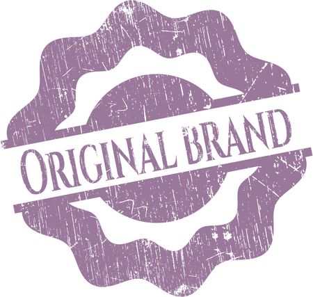Original Brand rubber stamp with grunge texture