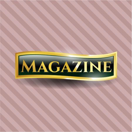 Magazine shiny emblem