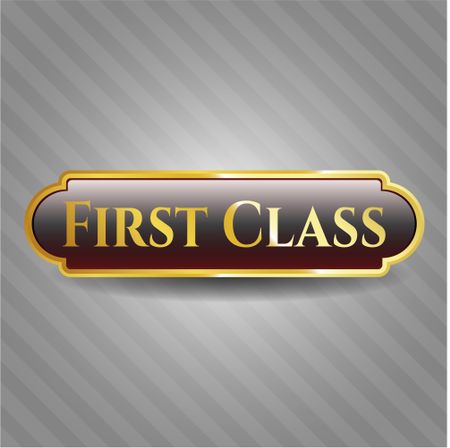 First Class gold badge