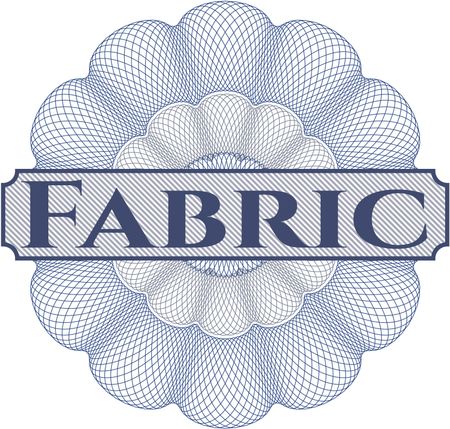 Fabric abstract linear rosette