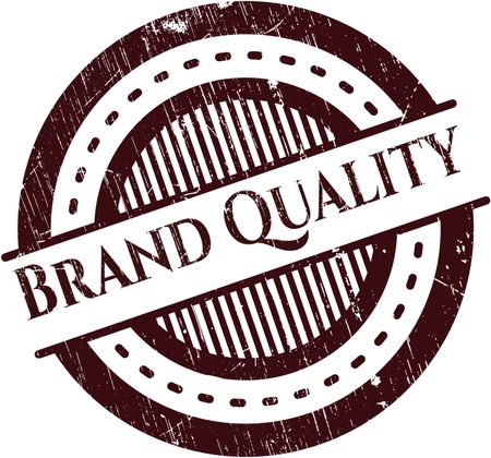 Brand Quality rubber stamp with grunge texture