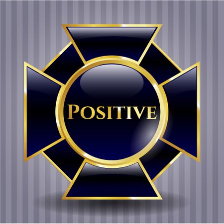 Positive shiny emblem