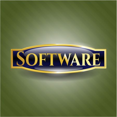 Software gold emblem or badge