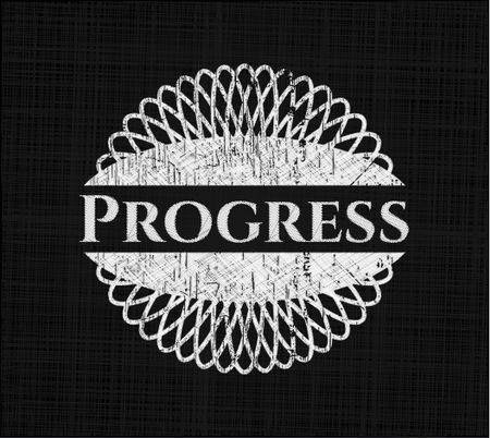 Progress chalk emblem
