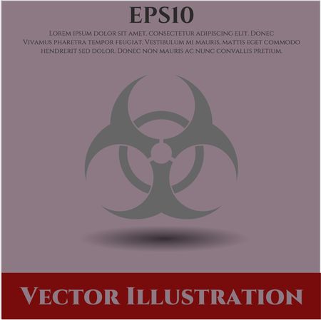 Biohazard vector symbol