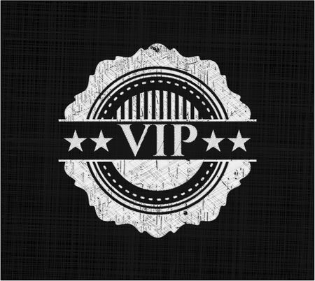 VIP written with chalkboard texture