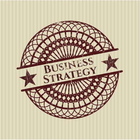 Business Strategy grunge seal