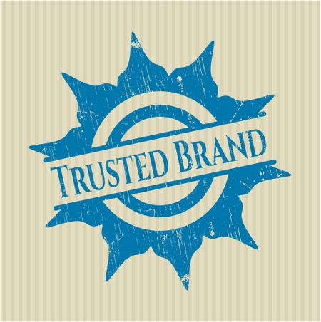 Trusted Brand rubber stamp