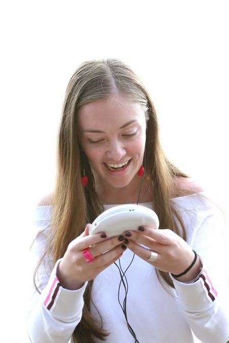 girl listening to music