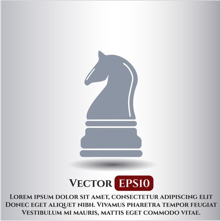 Chess knight vector symbol